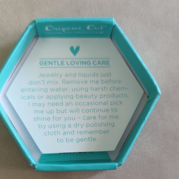 Origami Owl Turquoise Hexagonal Jewelry Holder - Picture 3 of 7